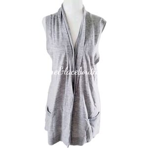 NWT BCBG MAXAZRIA DOUBLE BREASTED PLACKET SWEATER VEST SZ L RV $158!